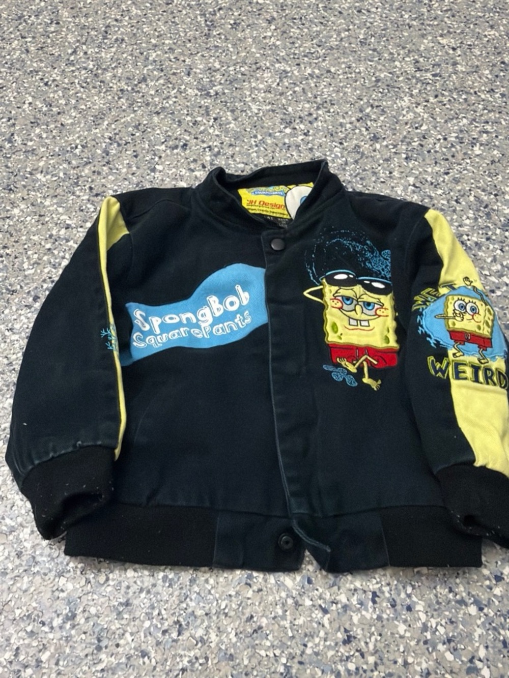 Jeff Hamilton SpongeBob SquarePants Black & Yellow Kids Jacket